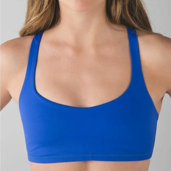 lululemon athletica Other - Lululemon Sports Bra Free To Be Serene Strappy Pitch Blue